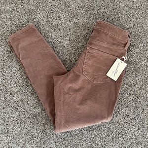 High-Rise Skinny Corduroy Pants